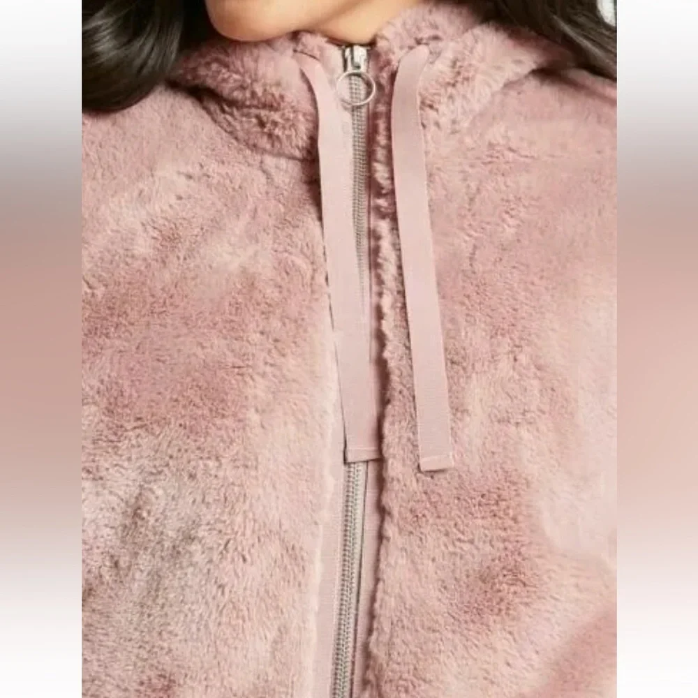 Athleta Plush Zip-Up Jacket in Dusty Rose - Picture 6 of 7